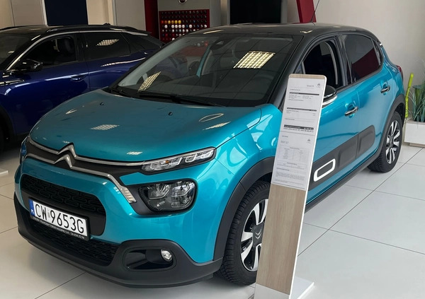 Citroen C3 cena 68900 przebieg: 1064, rok produkcji 2023 z Tuchola małe 46